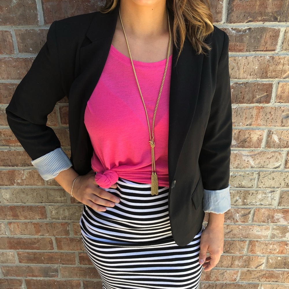 EUC Black Merona Blazer size 6